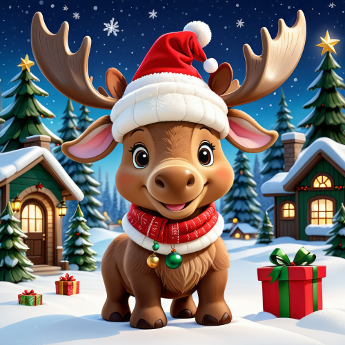 157846 christmas baby moose karacsonyi bebi javorszarvas