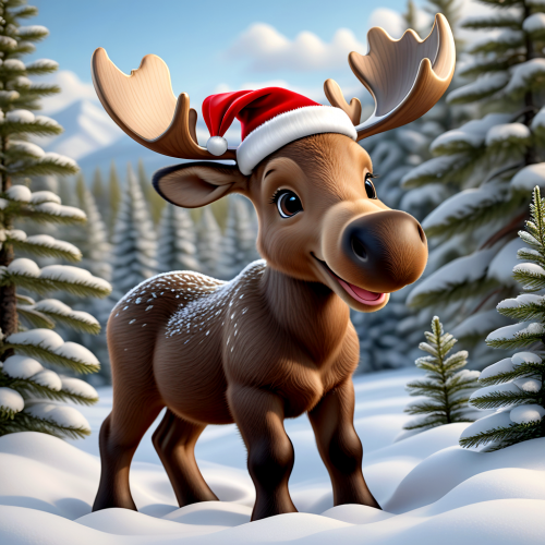 304536 santa baby moose bebi javorszarvas