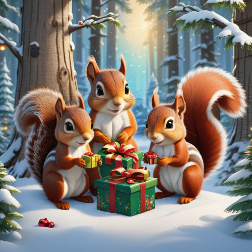 392892 christmas squirrel karacsonyi mokusok 7