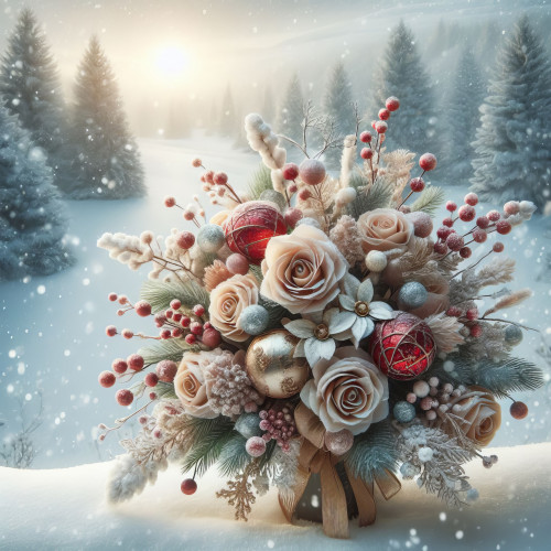 860850 karacsonyi viragcsokor christmas bouquet 2