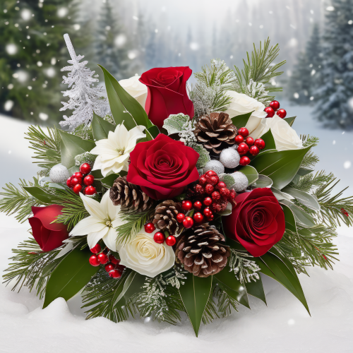 449125 karacsonyi viragcsokor christmas bouquet 1