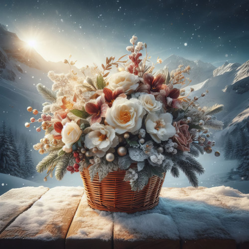 135083 winter bouquet teli viragcsokor