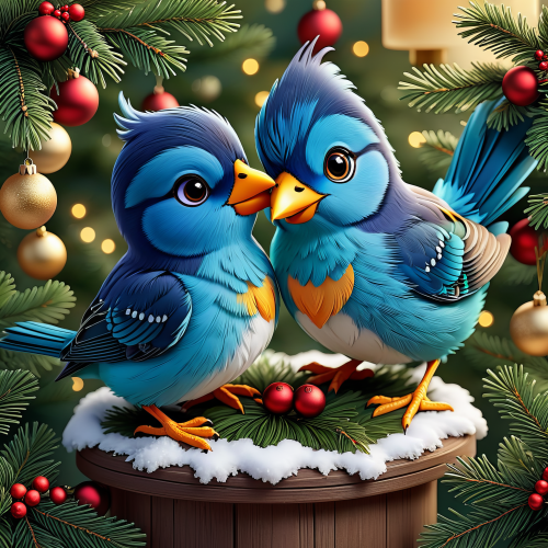 633434 christmas birds cartoon karacsonyi madarak meserajz 010