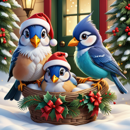 277475 christmas birds cartoon karacsonyi madarak meserajz 012