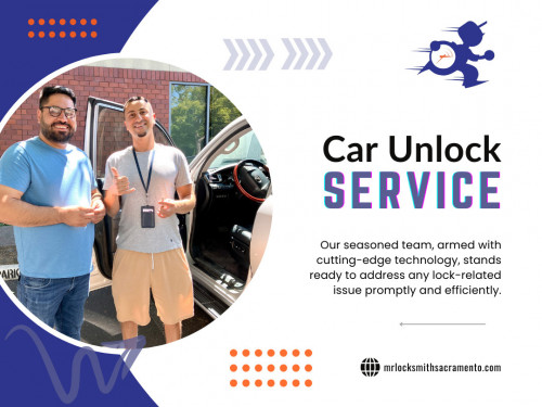 Break free from car lockouts! Read our comprehensive guide to finding the perfect car unlock service and ensure you always control your vehicle access. Have you ever found yourself locked out of your car without access to your keys? This can be an extremely frustrating and stressful experience, especially if you are running late or have an urgent need to be somewhere.

Official Website: https://mrlocksmithsacramento.com/

Mr. Locksmith Sacramento Inc.
Address:  1104 Corporate Way, Sacramento, CA 95831, United States
Phone:	+1 916-400-1981

Google Map URL: http://maps.app.goo.gl/YbUJAGv47Nabpigh9

Business Site: https://business.google.com/website/sacramento-garage-and-locksmith-service/

Our Profile : https://gifyu.com/mrlocksmithca

More Photos : 

https://is.gd/dWHGhi
https://is.gd/BChMHw
https://is.gd/ma9rEI
https://is.gd/rUG4Hw