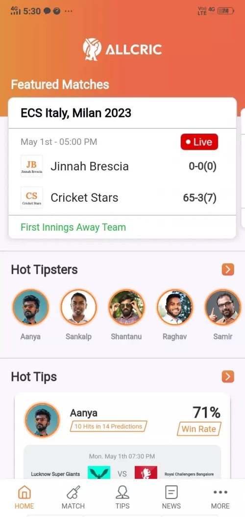 Follow today's match live score on Allcric.com - the ultimate source for up-to-date scores, news, and analysis. Our team provides the best coverage of sports and matches, so you never miss a moment.

Visit Us:-https://allcric.com/cricket-live-score-app-apk-download.php