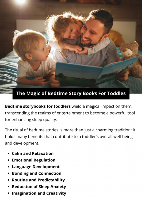 Bedtime storybooks work wonders for toddlers, enchanting them into a realm of calm and imagination. Beyond fostering language skills and creativity, these tales create a soothing routine, strengthening the caregiver-toddler bond. The magic lies in the stories' power to ease the transition to sleep, provide emotional support, and cultivate positive sleep habits, ensuring restful nights for the little ones. To know more visit here https://inflationeducation.net/