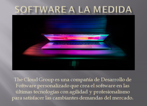 The Cloud Group es una compañía de Desarrollo de Software personalizado que crea el software en las últimas tecnologías con agilidad y profesionalismo para satisfacer las cambiantes demandas del mercado. https://thecloud.group/desarrollo-de-software-y-programacion-profesional