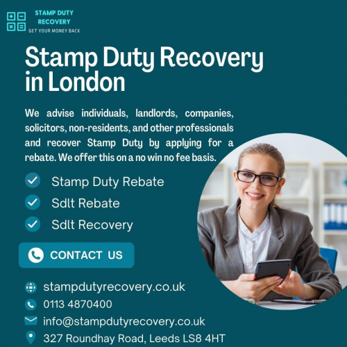 We advise individuals, landlords, companies, solicitors, non-residents, and other professionals and recover Stamp Duty by applying for a rebate. We offer this on a no win no fee basis.


Our Website: https://stampdutyrecovery.co.uk/
Business Email: info@stampdutyrecovery.co.uk
Address: 327 Roundhay Road, Leeds LS8 4HT
Phone: 0113 4870400

#StampDutyRecoveryinYorkshire #StampDutyRecoveryYorkshire #StampDutyRecovery #StampDuty #PropertyTax #Manchester #stampdutyrecoveryinmanchester