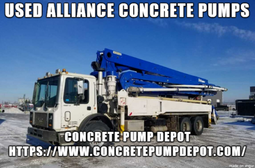 Very popular now a days in USA and worldwide used Alliance concrete pumps are readily available with us. At Concrete Pump Depot we deal with original concrete pumps from Alliance mounted on trucks such as; Mack, Peterbilt, Freightliner and many more. You will find a large selection of used Alliance concrete pumps in our inventory for sale. To buy one visit our store today!Visit,https://bit.ly/2NGsmj2