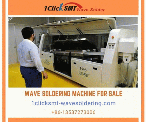 RW Series E-400 wave soldering machine for sale at 1clicksmt-wavesoldering tagged with a reasonable price value. It is lead free and CE Certified. It comes designed using a full Titanium dual wave solder pot, inline finger conveyor, hot air preheat zone, stepper driven spraying fluxer etc. We further complement the product with light and sound alert, customer, colored touchscreen panel etc. 1 year parts warranty is there as well. To check our other offerings, visit our website: http://www.1clicksmt-wavesoldering.com