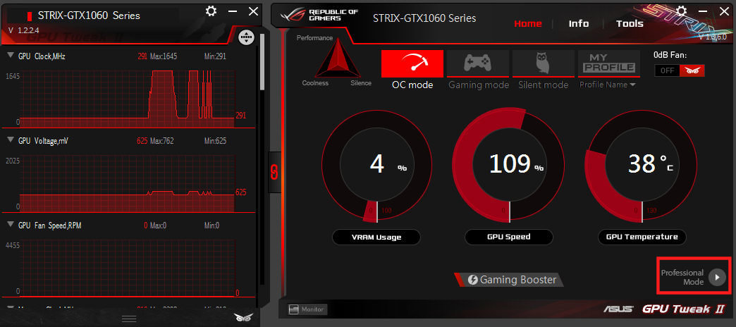 Gpu при компоновке экрана. ASUS GPU tweak II. OSD GPU tweak. ASUS tweak 2 Windows 10. CPU tweak Rus.