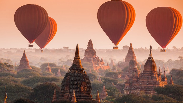 Balloon Over Bagan