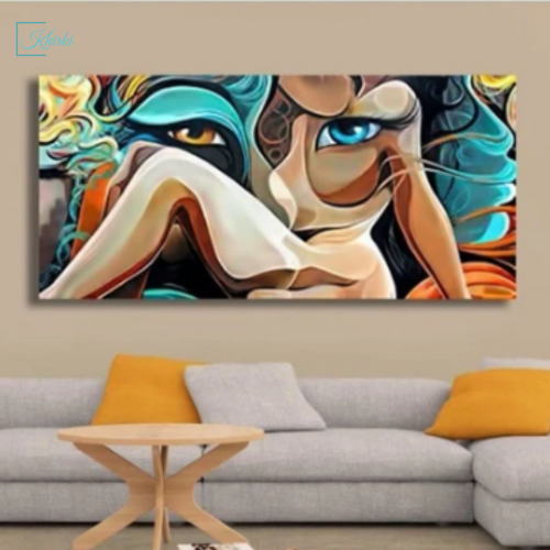 Painting is the practice of applying paint, pigment, color or other media to a solid surface. look at this painting. it's a modern art painting on the canvas surface. It makes your wall worth gazing. you may online shop now-->https://bit.ly/3avg3PO
