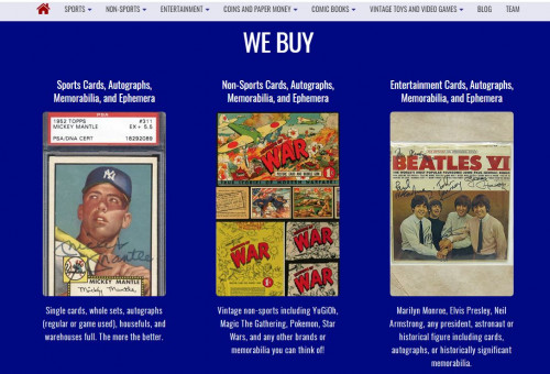 Looking to Sell Your Collectibles? Collectibles Investment Group is the leading buyer of valuable single collectibles and complete collections. Sell Sports Collectibles Sell Non-Sports Collectibles, Sell Entertainment Collectibles, Sell Coins & Paper Money, Sell Comic Books, Sell Vintage Toys & Video Games.

Our in-house experts and advisers have dealt with collections totaling tens of millions of dollars. From valuable single baseball cards to complete coin collections, rare entertainment memorabilia, comics, autographs and everything in between; here at Collectibles Investment Group, you have found the best team of seasoned experts to help you realize the value of your collection.
#baseballcardcollection #sellyourbaseballcards #sellingbaseballcards #Sellingvintagebaseballcards #vintagebaseballcards #vintagesportscards #sellsportscards#sellbasketballcards #sellfootballcards #magicthegatheringcards #sellgoldcoins #sellSilvercoins #sellcomicbooks #sellclassiccards

Web:- https://collectiblesinvestmentgroup.com/