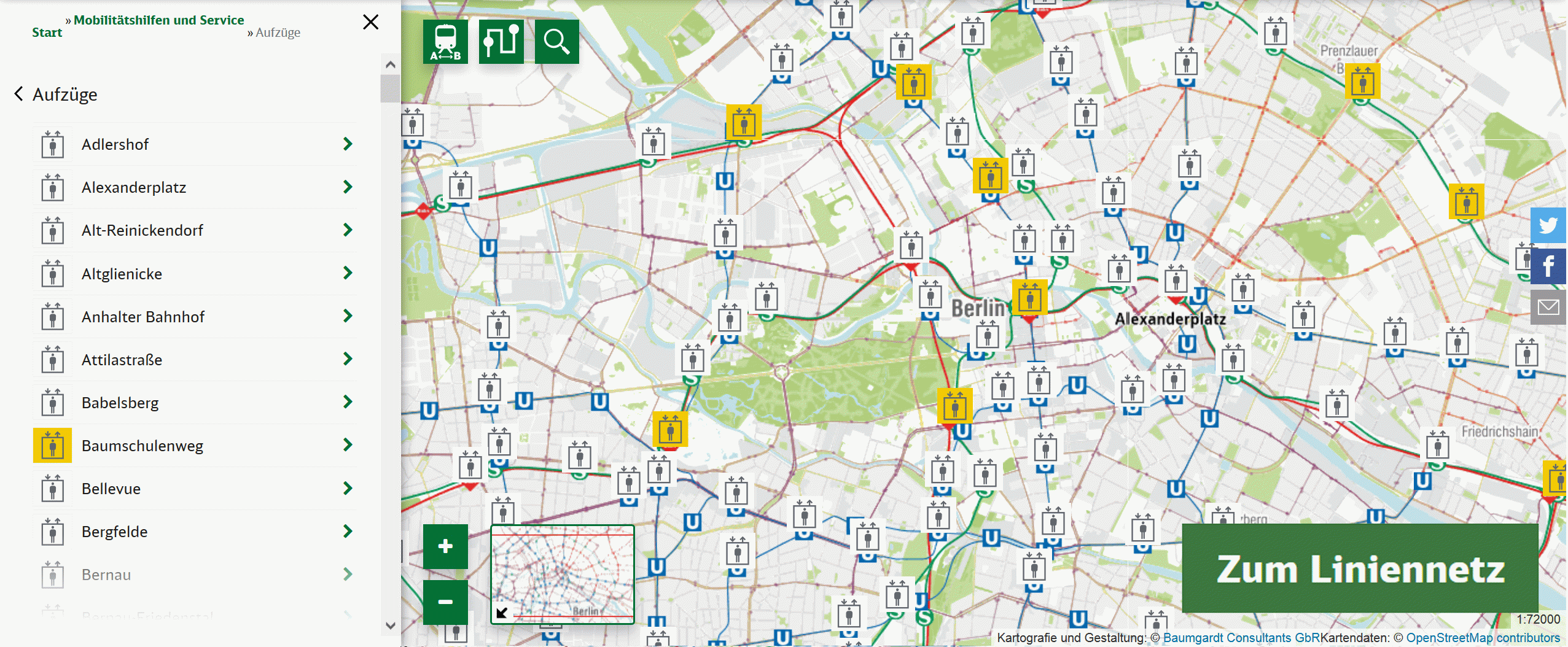 S-Bahn Berlin - Interaktives Liniennetz