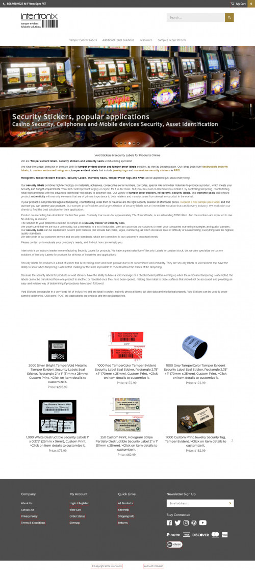 We provide online Coolest Tamper Evident Tap and security tap. Secured Payment Gateway. Security tap provide at Affordable Price. If you are looking Tamper Evident Tape Buy Now visit here intertronix.com. Read More:-https://www.intertronix.com/Security-Tape-s/1937.htm

#WarrantySeal #WarrantyVoidSticker #TamperSealSticker #SecurityHologram #CustomHologramSticker #TamperEvidentTape #TamperProofStickers #WarrantySeal #WarrantyVoidSticker #TamperSealSticker