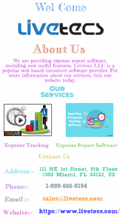 Are you looking for hours time tracking software then contact with Livetecs LLC. We have experts to provide top quality software according to your business and within your budget. For more info visit our website today.

https://www.livetecs.com/time-tracking