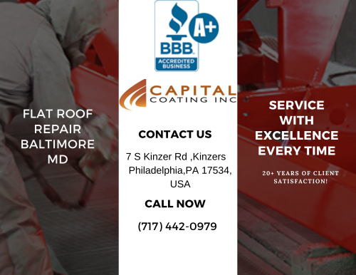 Capital Coating, Inc. is a professional commercial roofing company that offers competent flat roof repair services in Baltimore, MD.