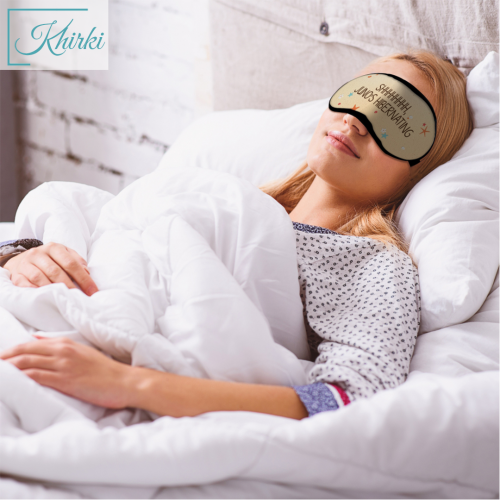 Sleep easy with this Luxury soft Eye Mask that will block out harsh light. Order now: 
https://khirki.in/collections/personalised-gifts/products/personalised-name-eye-mask