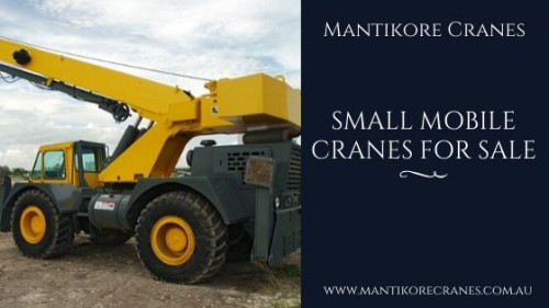 If you need a small mobile cranes for sale, Mantikore Cranes is the perfect place! The cranes are designs for safe and reliable performance. We have years of experience in the construction industry. Our main aim is dealing with every customer in the same way to the highest of our abilities. We provide safe reliable and efficient solution for your all lifting needs. For more information please visit our website.

Source: https://mantikorecranes.com.au/