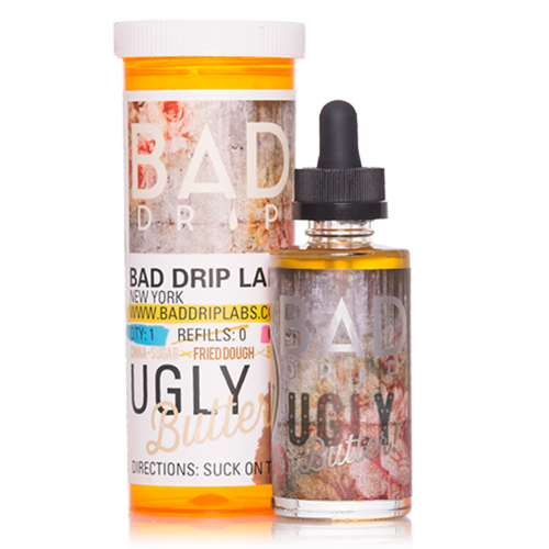 Ugly Butter 60ml E-Liquid by Bad Drip Labs is a scrumptious, succulent warm banana pudding dessert sprinkled with cinnamon sugar. Visit - https://www.ecigmafia.com/products/ugly-butter-e-liquid-60ml-bad-drip-labs-e-juice.html