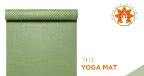 Men's yoga mat- Complete Unity Yoga offers mat in multiple sizes including an extra-long and wide version that works great for taller men.